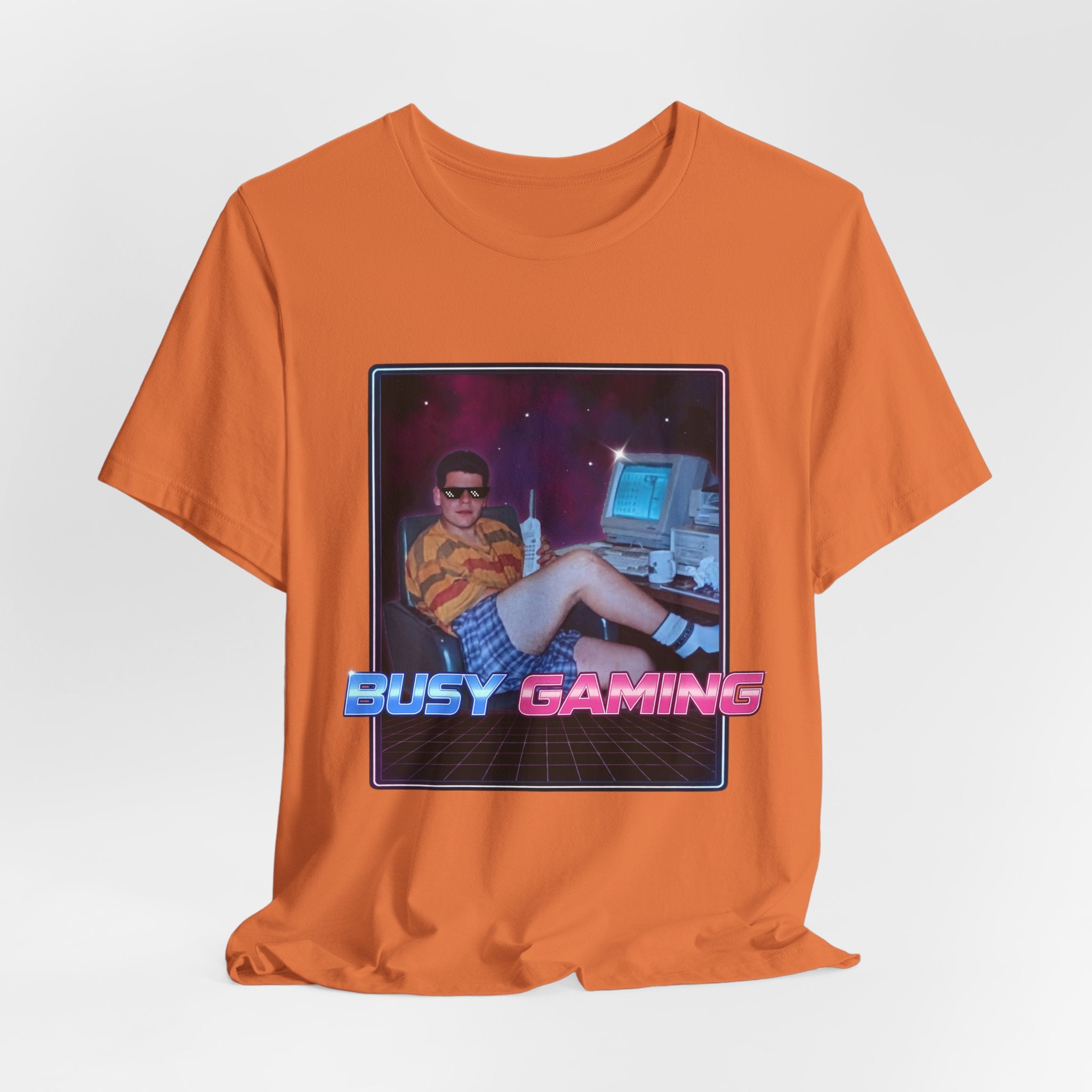 Busy Gaming Graphic Tee | 80s Gamer T-Shirt