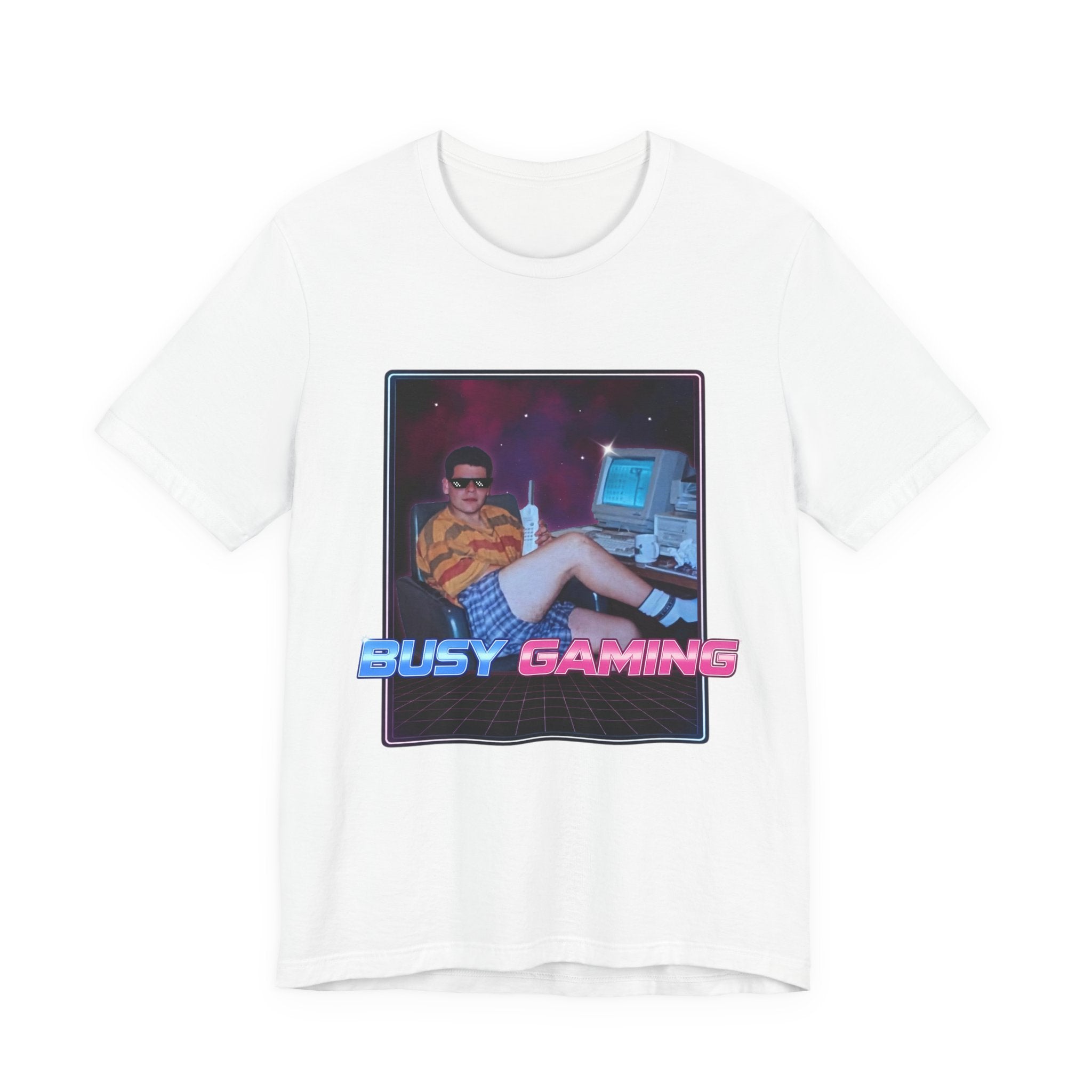 Busy Gaming Graphic Tee | 80s Gamer T-Shirt