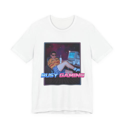 Busy Gaming Graphic Tee | 80s Gamer T-Shirt