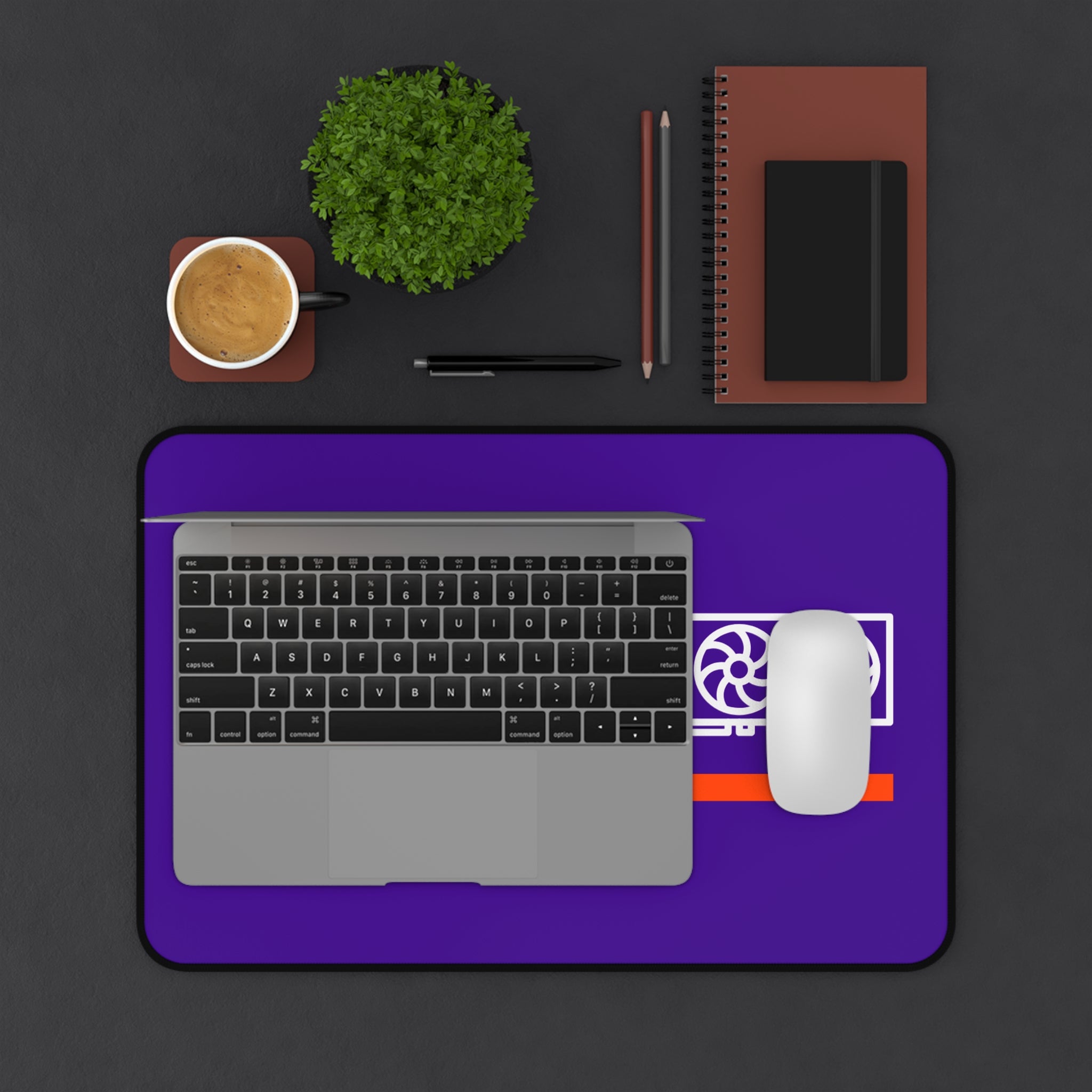 CGHW Gaming Desk Mat | PC Components & Controller Design, Large Purple Mouse Pad