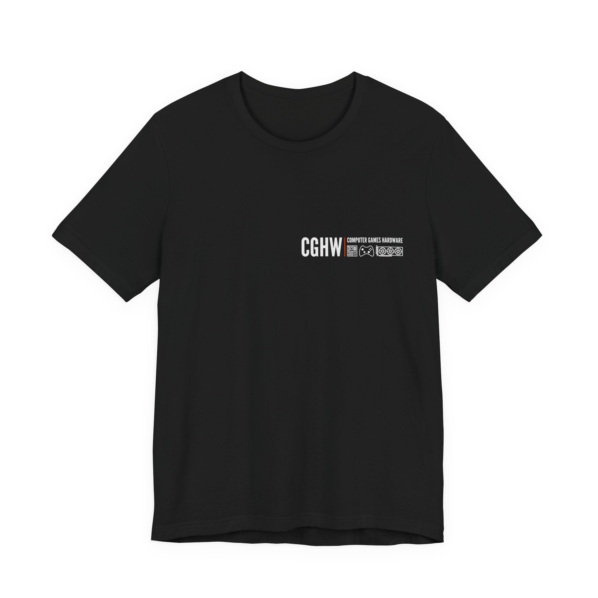 Computer Games Hardware Crew Tee | Front & Back Logo T-Shirt