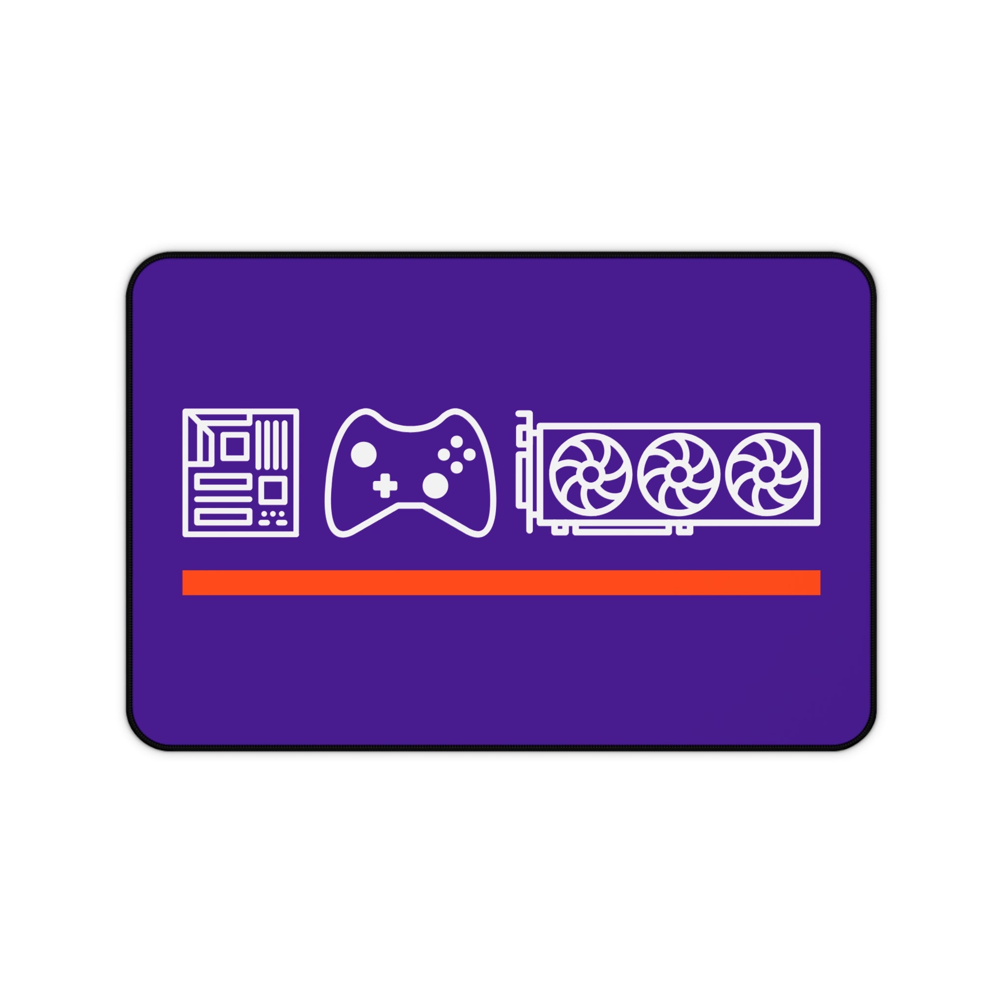 CGHW Gaming Desk Mat | PC Components & Controller Design, Large Purple Mouse Pad