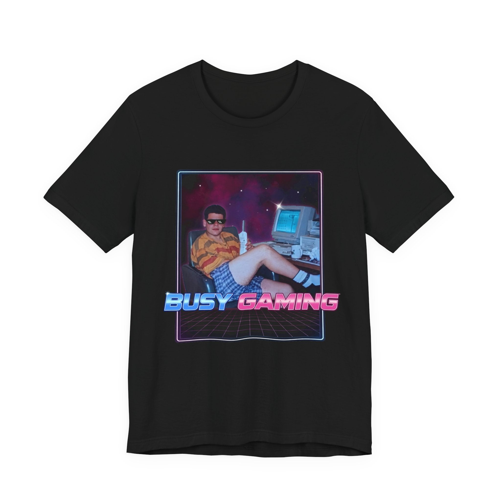 Busy Gaming Graphic Tee | 80s Gamer T-Shirt