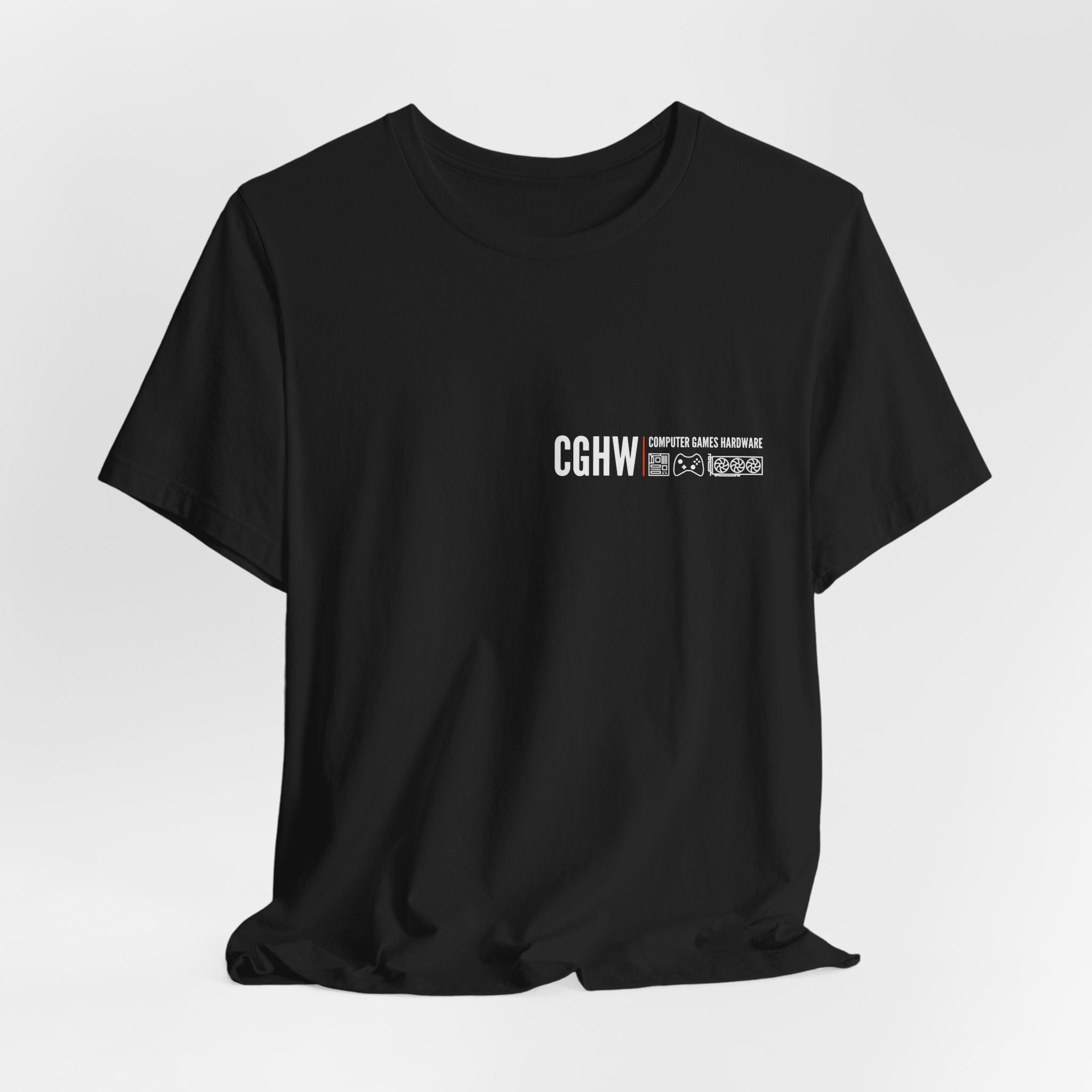 Computer Games Hardware Crew Tee | Front & Back Logo T-Shirt